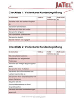 Jatel Checkliste 1: Visitenkarte